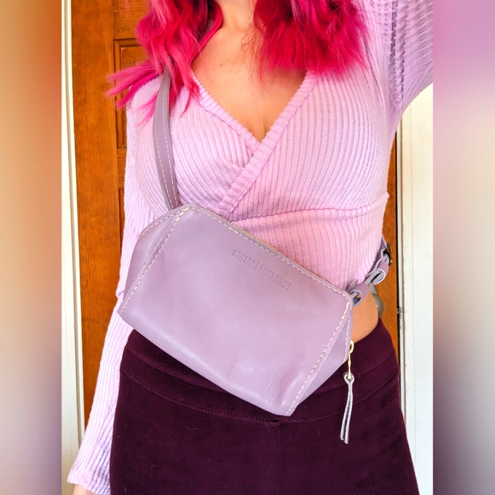 PLG Portland Leather * Zip-tight Belt Bag Lavender